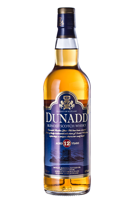 Фотосъемка алкоголя, Dunadd 12 Year Old Blended Scotch Whisky