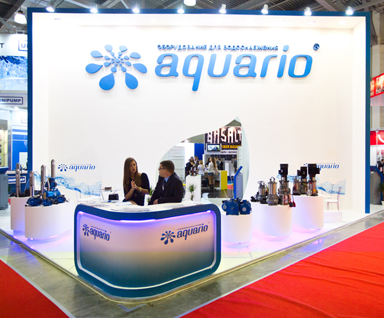 Съемка стенда Aquario на выставке ЭКСПО AQUA-THERM Moscow 2013